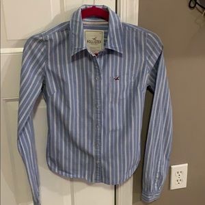 Hollister Collared Stripe Button down Top